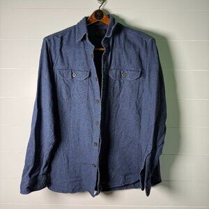 Pendleton Men's Burnside Shirt Button Up Long Sleeve Navy Flannel Size M